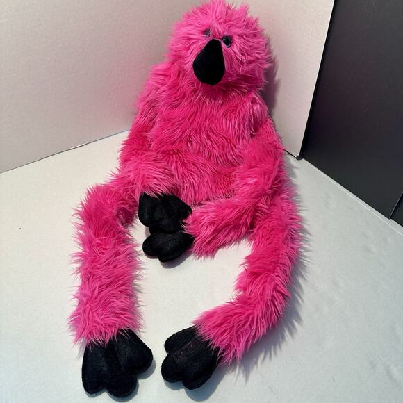 VTG Handmade Pink Fuzzy Hand Puppet Cuddly Critter Puppet 35 Inches By Cheryl - Picture 14 of 16